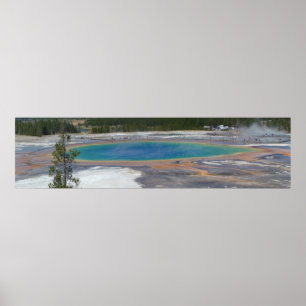 Grand Prismatic Vår Yellowstone nationalpark Poster