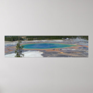 Grand Prismatic Vår Yellowstone nationalpark Poster