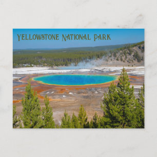 Grand Prismatic Vår Yellowstone nationalpark Vykort