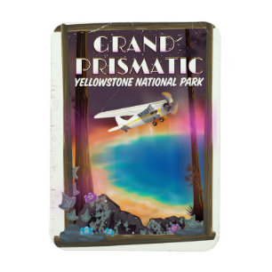 Grand Prismatic, Yellowstone National Park, USA Magnet