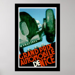 Grand prix Bil de Nice Poster