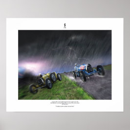 Grand Prix Bugatti - 1er Juin 1930 (scène) Poster