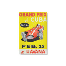 Grand Prix Cuba, Havana, vintage poster