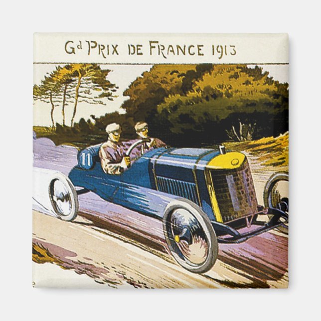 Grand Prix de Frankrike 1913 Magnet (Framsidan)