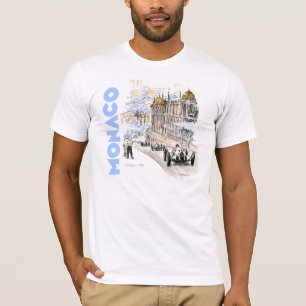 Grand prix de Monaco 1937 - blåtttext T Shirt