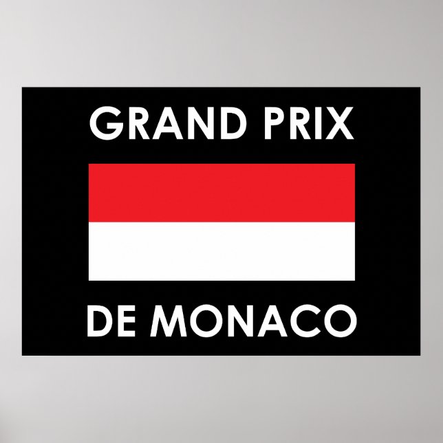 Grand Prix De Monaco Poster (Framsidan)