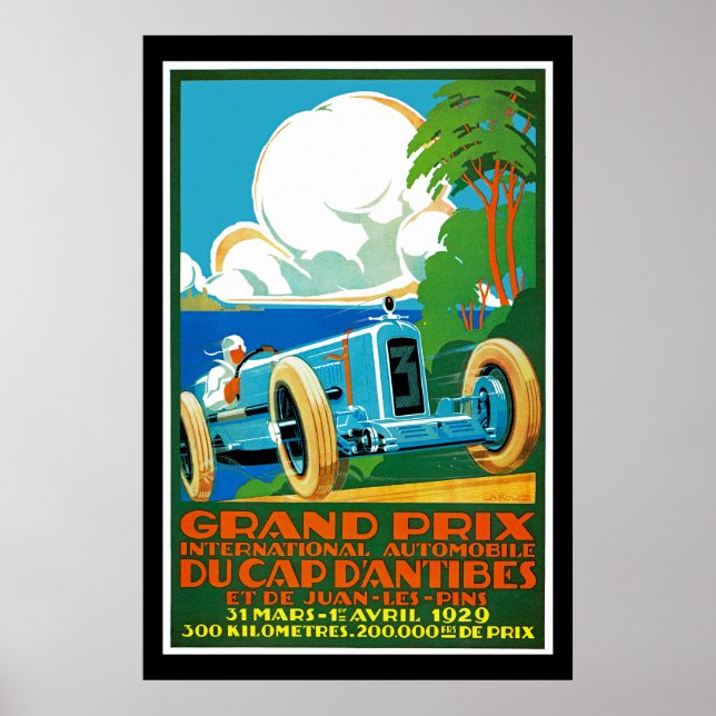 Grand Prix Du Cap d'Antibes Poster (Framsidan)