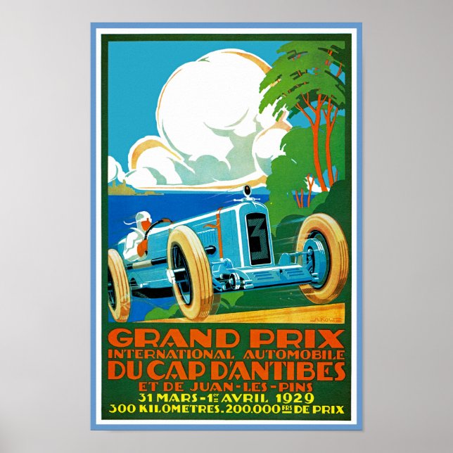 Grand Prix Du Cap d'Antibes Poster (Framsidan)