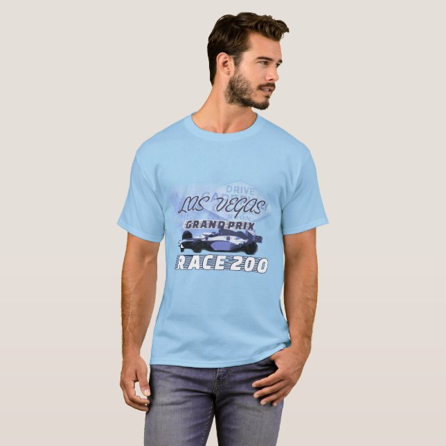Grand prix för Las Vegas tävlingbil Tee Shirt (Hel framsida)