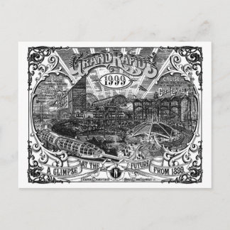 Grand Rapids 1999 Artwork Post Card Vykort