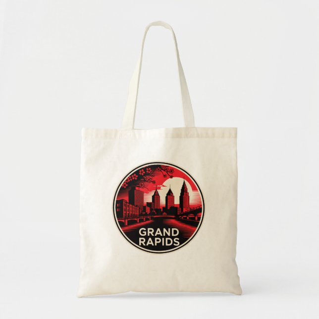 Grand Rapids City Michigan USA Tygkasse (Framsidan)