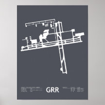 Grand Rapids flygplats Poster: Gerald R Ford
