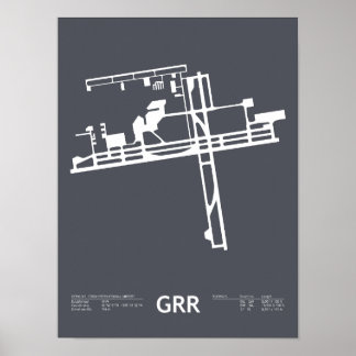 Grand Rapids flygplats Poster: Gerald R Ford Poster