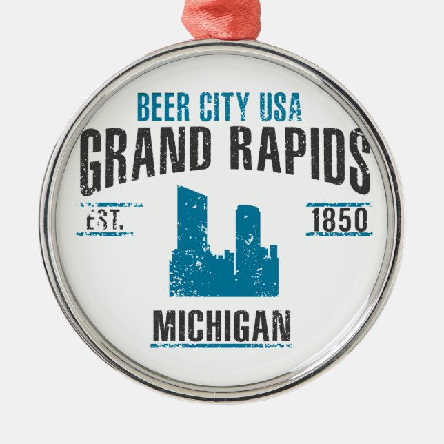 Grand Rapids Julgransprydnad Metall (Framsidan)