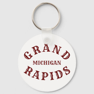 Grand Rapids, Michigan Keychain Nyckelring