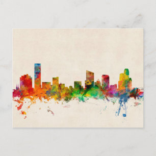 Grand Rapids Michigan Skyline Cityscape Vykort