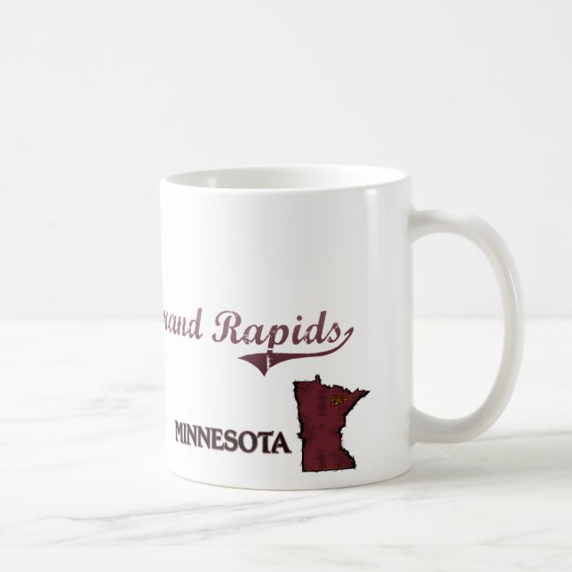 Grand Rapids Minnesota stadsklassiker Kaffemugg (Höger)