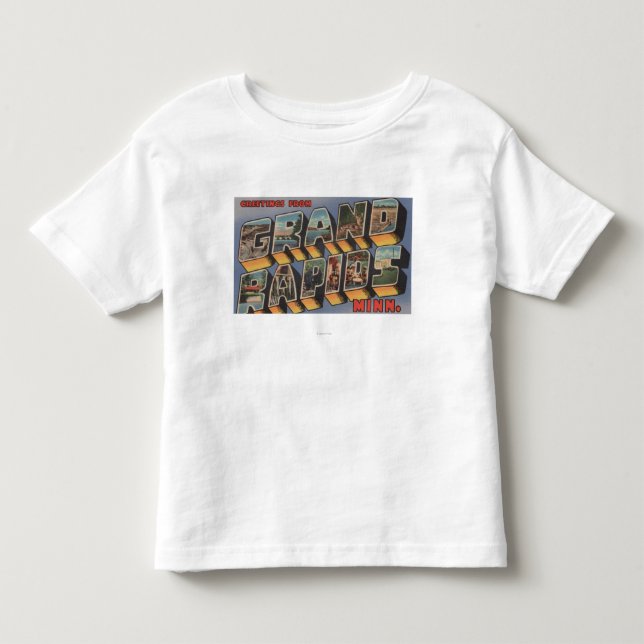 Grand Rapids Minnesota - stora brevplatser T-shirt (Framsida)