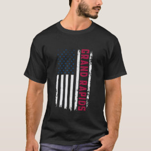 Grand Rapids USA flagg älskare patriotisk amerikan T Shirt