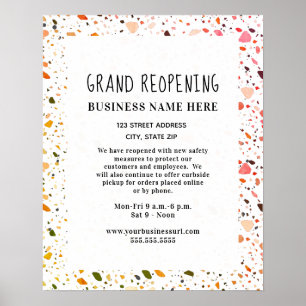 Grand Reöppning Desert Terrazzo Poster