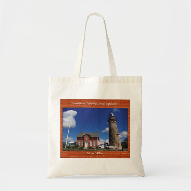 Grand River Lighthouse tote bag Tygkasse (Framsidan)