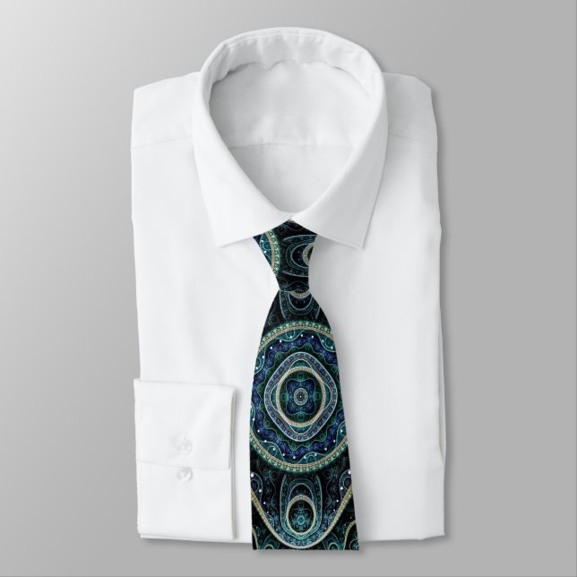 Grand Royal Julian Fractal Mandala Mönster Slips (Bunden)