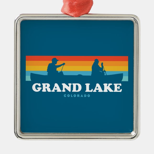 Grand Sjö Colorado Canoe Julgransprydnad Metall (Framsidan)