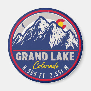 Grand Sjö Colorado Hiking Camping Souvenirs Magnet