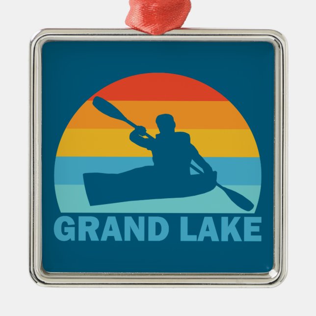 Grand Sjö Colorado Kayak Julgransprydnad Metall (Framsidan)