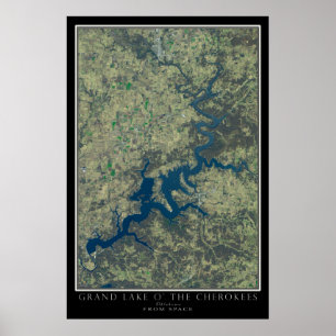 Grand Sjö O''Cherokees Oklahoma Satellite Poster