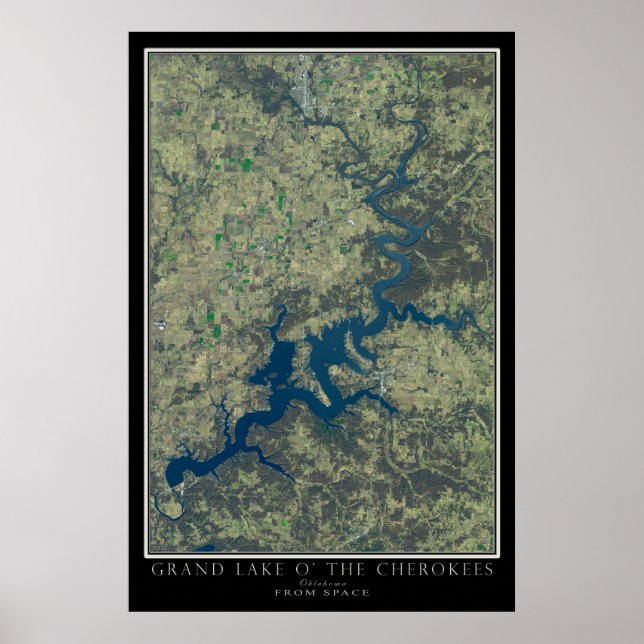 Grand Sjö O''Cherokees Oklahoma Satellite Poster (Framsidan)