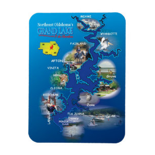 Grand Sjö Oklahoma magnet