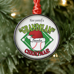 Grand Slam Baseball jul Julgransprydnad Metall