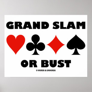 Grand Slam eller Bust (Bryggratkort Kostym) Poster