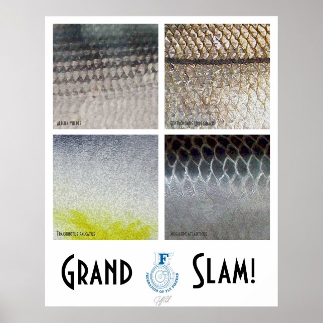 Grand Slam Saltwater Poster (Framsidan)
