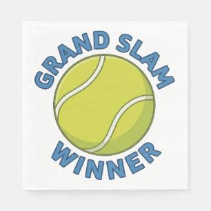 Grand Slam-vinnare Tennisboll Sportmästare Pappersservett