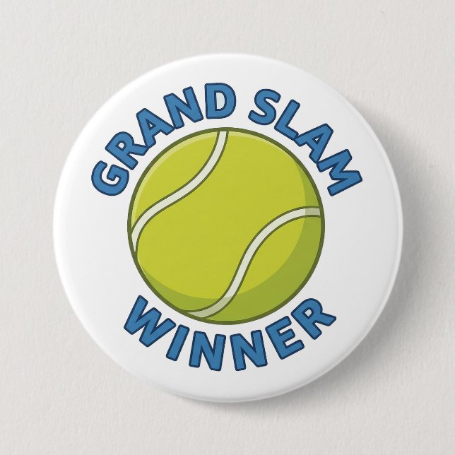 Grand Slam Winner Tennis Ball Sports Champion Knapp (Framsida)