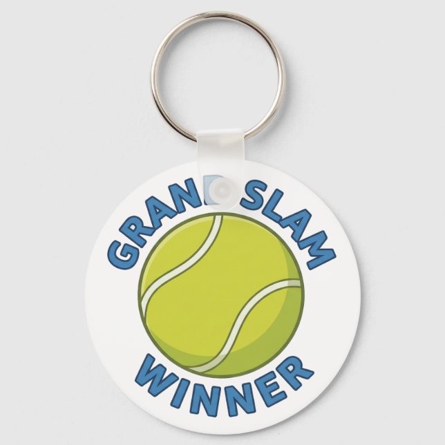 Grand Slam Winner Tennis Ball Sports Champion Nyckelring (Framsida)