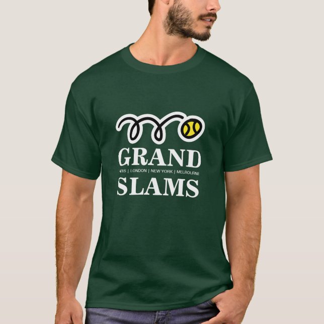 Grand Slams tennis t-shirt för manar kvinnor och b (Framsida)