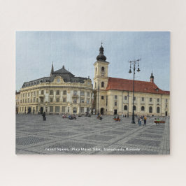 Grand Square, (Piaţa Mare), Sibiu, Rumänien på en Pussel