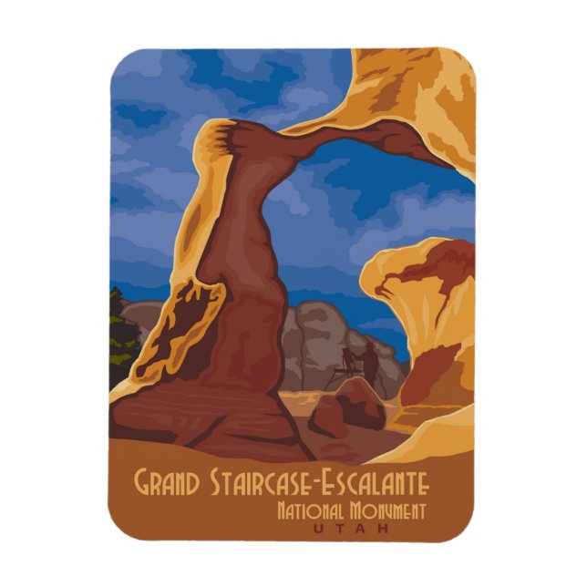 Grand Staircase-Escalante Magnet (Vertikal)