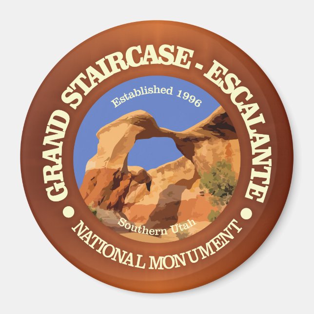 Grand Staircase - Escalante National Monument Magnet (Framsidan)