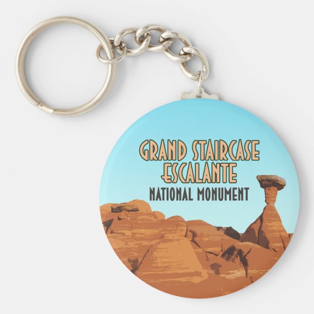 Grand Staircase Escalante National Monument Nyckelring (Framsidan)