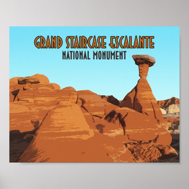 Grand Staircase Escalante National Monument Poster (Framsidan)