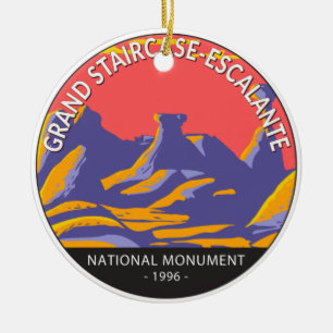 Grand Staircase Escalante National Monument Utah Julgransprydnad Keramik