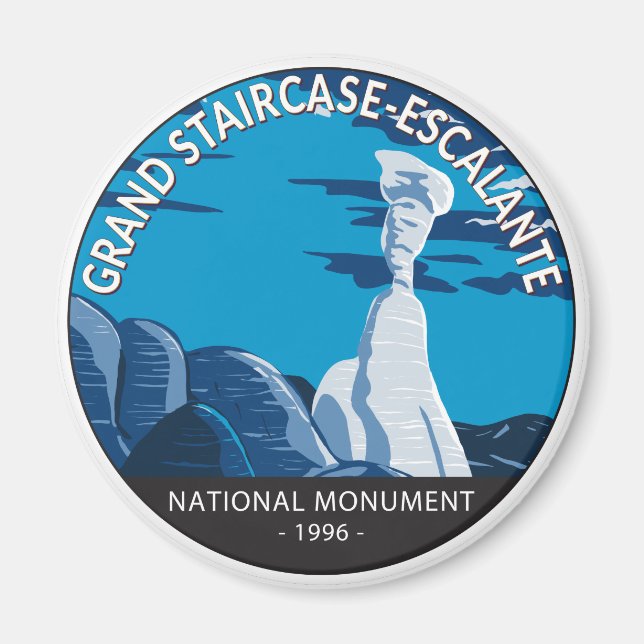 Grand Staircase Escalante National Monument Utah Magnet (Framsidan)