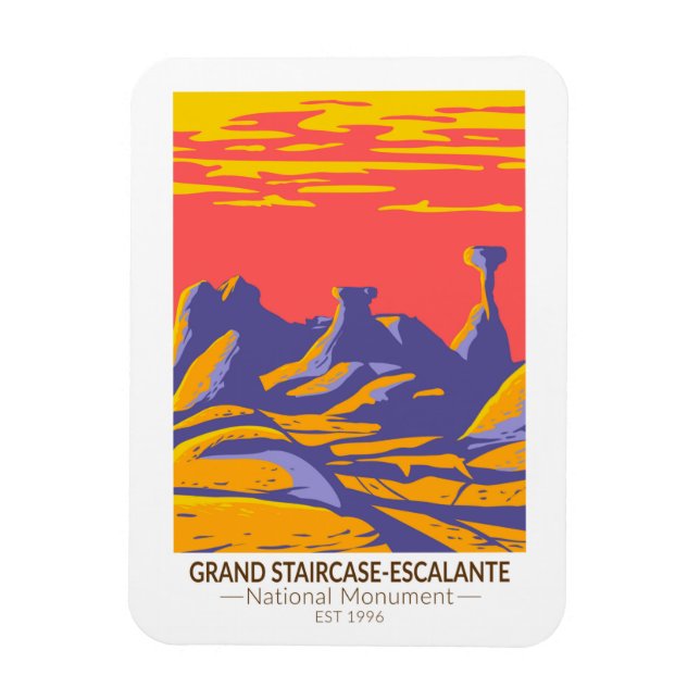 Grand Staircase Escalante National Monument Utah Magnet (Vertikal)