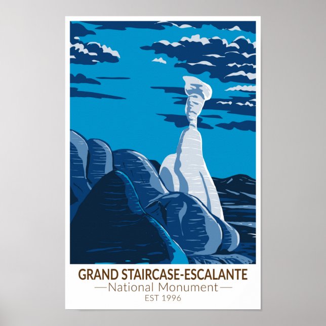 Grand Staircase Escalante National Monument Utah Poster (Framsidan)