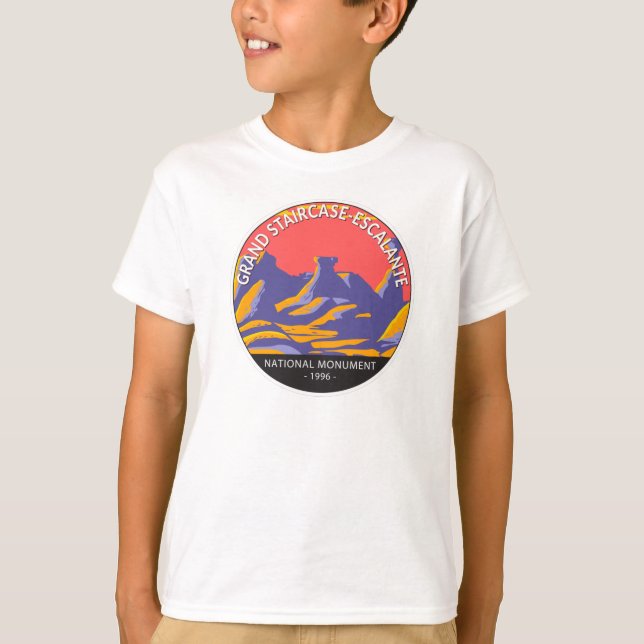 Grand Staircase Escalante National Monument Utah   T Shirt (Framsida)