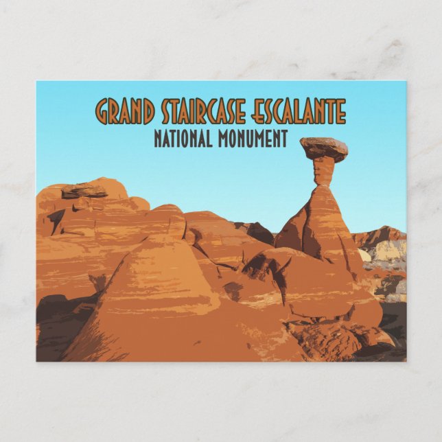 Grand Staircase Escalante National Monument Vykort (Framsida)